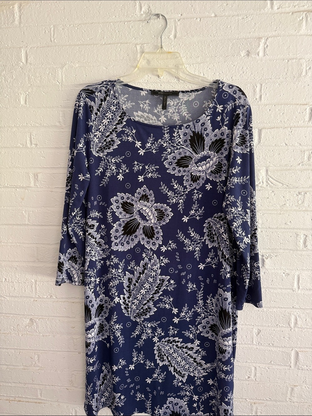 Floral Print Navy Women’s Tunic Top